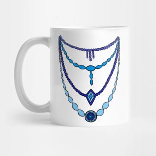 Blue Necklace by Syymbols Mug